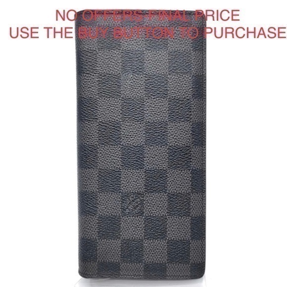 Louis Vuitton Brazza Damier Graphite Wallet - Picture 1 of 10